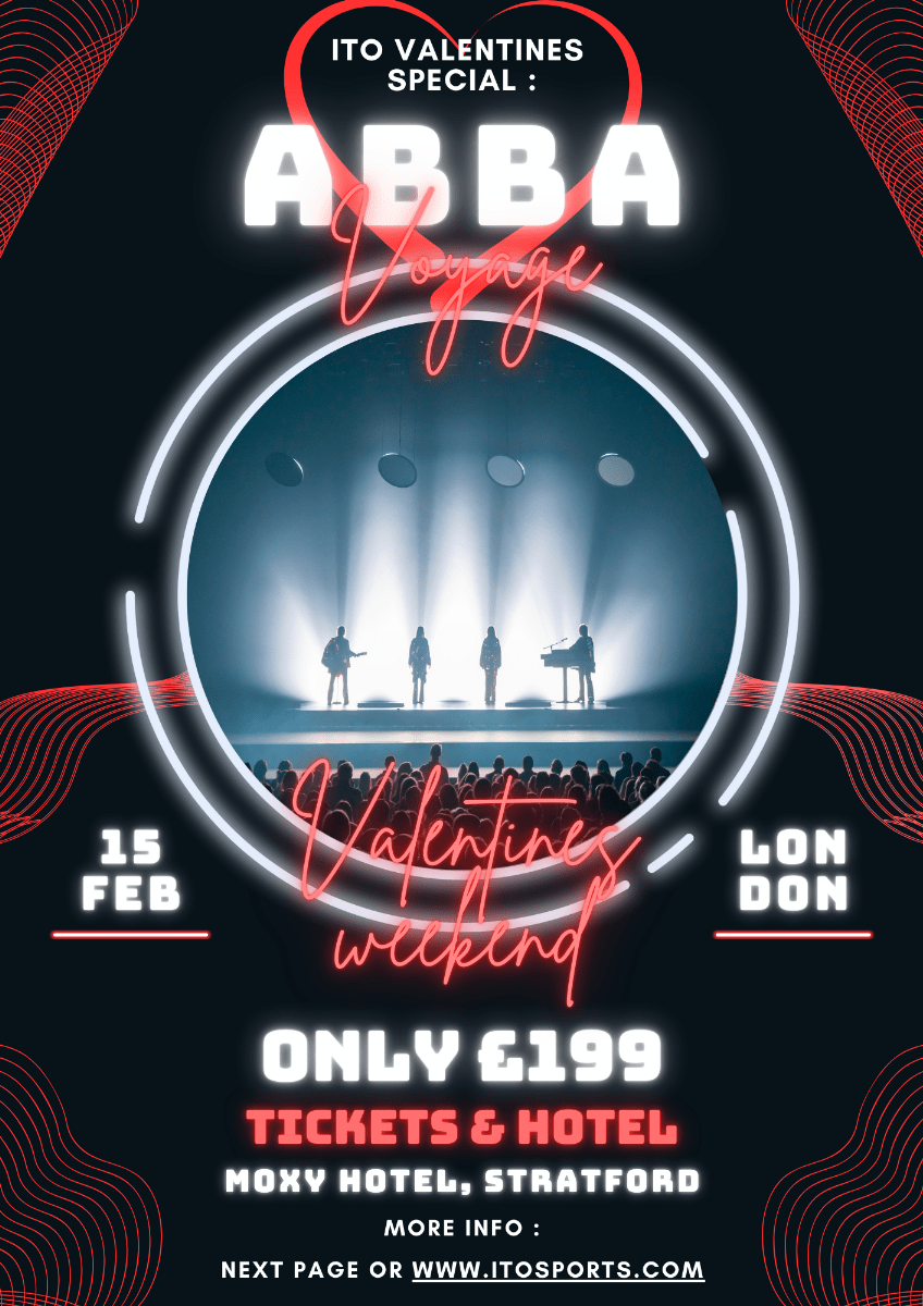 Abba Voyage 15.February.2025 (single room) to ITO Tours UK